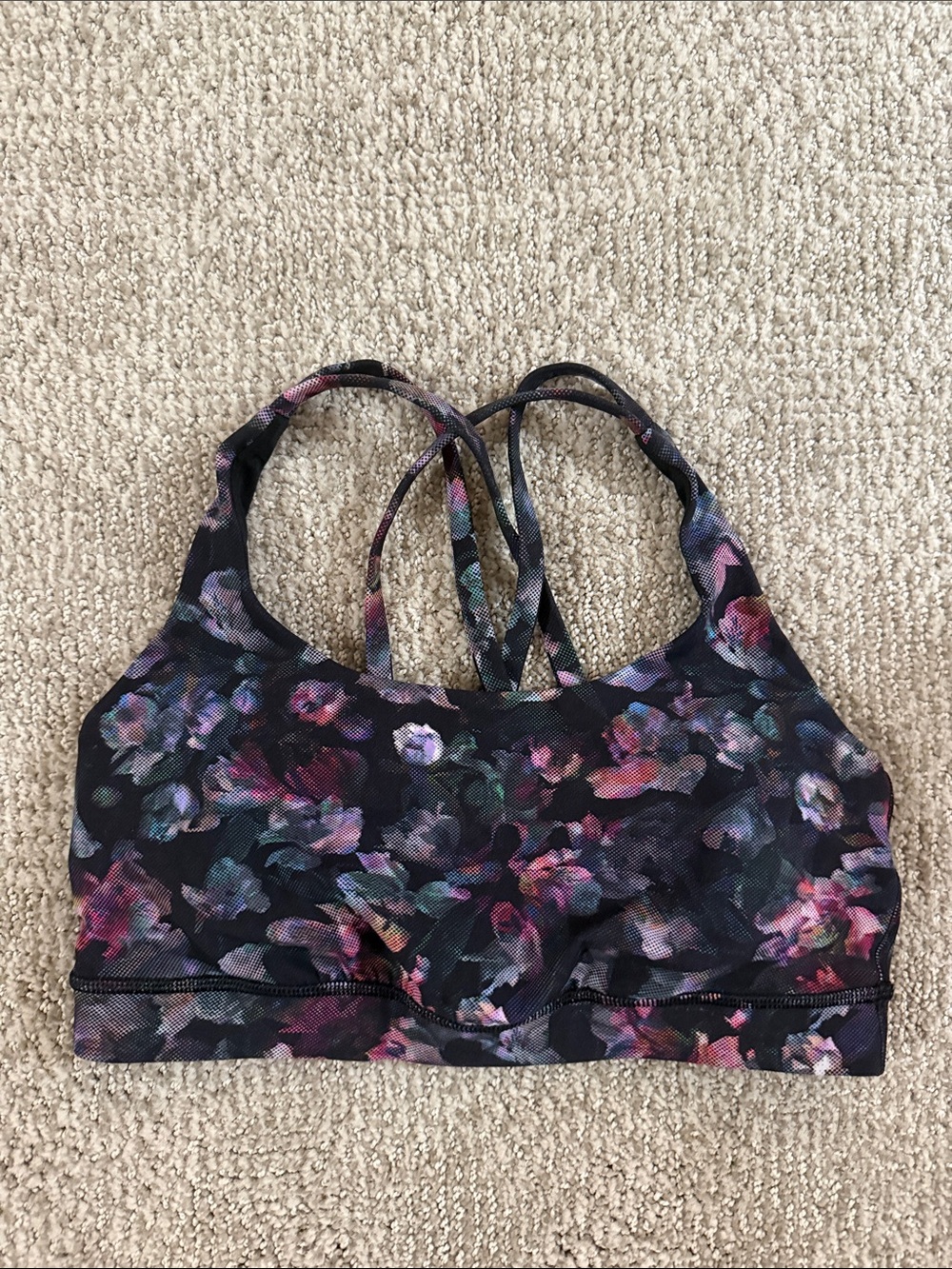 Lululemon floral energy bra